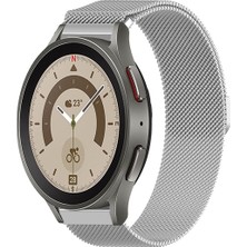 Kreton 
samsung Galaxy Watch 4 5 5pro 6 Uyumlu Kordon Hasır Metal Örgü Mıknatıslı Milano Kayış