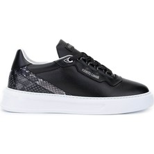 Roberto Cavalli Erkek Hakiki Deri Siyah Sneakers & Spor Ayakkabı 780 27777 Erk Ayk Y25 Nero