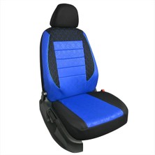Honda City Comfort Uyumlu Mavi Oto Koltuk Kılıfı (Tam Takım Ön Arka Araç Koltuk Kılıfı)
