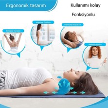 Ergonomik Boyun Masaj Yastığı, Servikal Traksiyon ve Ortopedik Destek