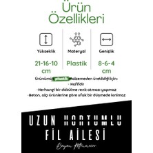 Bayan Rottenmeier Uzun Hortumlu Fil Ailesi  Dekoratif Obje - Biblo - Dekor