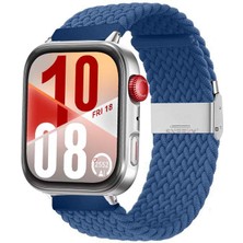 Huawei Watch Fit 4 Fit 4 Pro Ile Uyumlu Metal Klipsli Solo Fiberlink Yumuşak Kumaş Örgü Kordon
