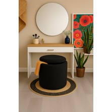 Puf Teddy Kuzu Tüy Kumaş Sandıklı Silindir Çok Amaçlı Puf Koltuk Bench Tabure Sehpa