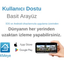 Arna 4 Kameralı Kare 4 Dış Kameralı Set 320 GB Harddisk Full Hd Gece Görüşlü Güvenlik Kamerası Sistemi