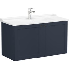 Vitra Root CLASSIC 68748 Kapaklı Lavabo Dolabı, Mat Lacivert, 100 cm