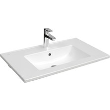 Vitra Shift T20 Lavabo Dolabı 81009, 80 Cm, Kül Gri, Lavabolu, Çift Kapaklı, Yavaş Kapanır