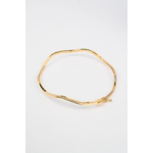 14 Ayar Altın Elastik Sarmal Kelepçe Bilezik