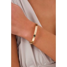 14 Ayar Altın 6mm Crter Kelepçe