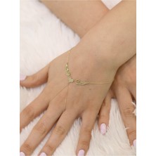 14 Ayar Altın Aşk Temalı Şahmeran Bileklik