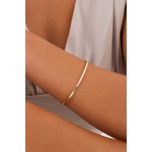 14 Ayar Altın Desenli Elastik Kelepçe