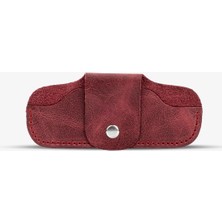 Hera El Yapımı Hakiki Deri Unisex Kadın Erkek Gözlük Kılıfı/kabı/kesesi