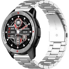 Tagomoon Mibro Watch X1 ile Uyumlu Kordon Baklava Model Paslanmaz Çelik Metal Kayış