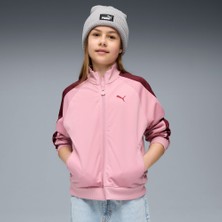 Puma Always On Track Pembe Çocuk Eşofman Üstü Dokuma Kumaşla Erkek Çocuklar İçin Rahat Kullanım