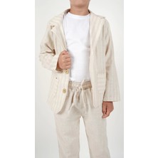 3 Lü Ceket Spor Takım Filamlı Çizgili