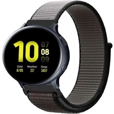 Kreton Samsung Galaxy Watch Active 2 40MM - 44MM ile Uyumlu Cırt Cırtlı Spor Kumaş Kayış