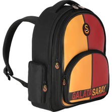 Galatasaray 3 Bölmeli Logo Baskılı Suni Deri Okul Sırt Çantası (25552)