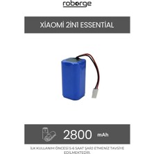 Roborge Xiaomi Vacuum Mop 2in1 Essential (MJSTG1) Robot Süpürge Uyumlu 2800mAh Batarya