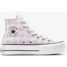 Converse Chuck Taylor All Star Lift Kadın Beyaz Desenli Platform SNEAKER.103