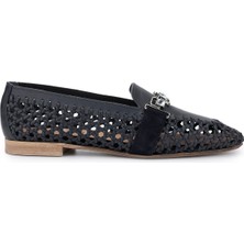 Donna Carolina Kadın Hakiki Deri Lacivert Loafer Ayakkabı 1140 55709017 Byn Ayk Y25 Navy