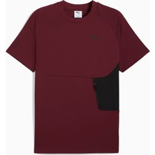 Puma Tech Erkek Bordo Tişört (629673-96)