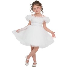 Kız Çocuk Omuzu Askılı Düğün Kına Nişan Nikah Doğum Günü Özel Gün Abiye Elbise