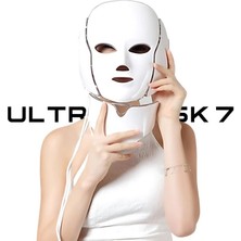 Ultra Mask 7 LED Işık Terapisi Maskesi – 192 Led, 7 Renkli Fotoporasyon & Miyostimülasyon | Anti-Aging Cilt Yenileme