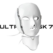 Ultra Mask 7 LED Işık Terapisi Maskesi – 192 Led, 7 Renkli Fotoporasyon & Miyostimülasyon | Anti-Aging Cilt Yenileme