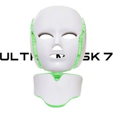 Ultra Mask 7 LED Işık Terapisi Maskesi – 192 Led, 7 Renkli Fotoporasyon & Miyostimülasyon | Anti-Aging Cilt Yenileme