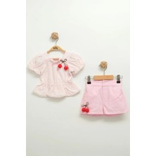 Mini Baray Şortlu Kız 2 Li Takım
