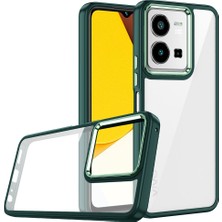 Vivo Y35 Kılıf Znth Flora Kapak-Yeşil