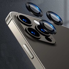 iPhone 12 Pro Max Uyumlu Znth Cl-07 Kamera Lens Koruyucu-Siyah