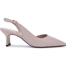 Tamer Tanca Kadın Hakiki Deri Vizon Topuklu Ayakkabı 820 690 Bn Ayk Y25 Vızon Dr