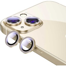 iPhone 13 Mini Uyumlu Znth Cl-06 Kamera Lens Koruyucu-Gold