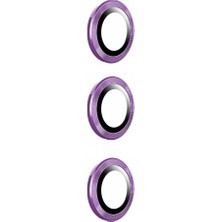 Galaxy S24 Plus Uyumlu Znth Kamera Lens Koruyucu Cam Filmi-Derin Mor