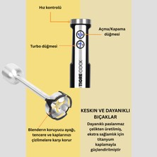 El Blender Seti Inox Doğrayıcı Kahve ve Baharat Öğütücü Patates Ezici 1500 Watt