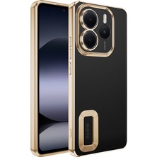 Redmi Note 14 5g Kılıf Kamera Korumalı Logo Gösteren Znth Omega Kapak - Gold