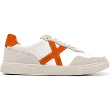 Kadın Sneaker ( Günlük) RC-25Y-006-M44 John May Beyaz Cilt-Oranj Süet