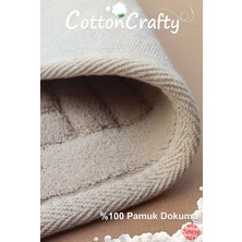 Pamuklu Dokuma Su Emici Banyo Paspas Seti, Banyo Halısı, Vera, 3 Lü Set, Klozet Takım 60X100 - 60X50 - 60X60
