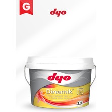 Dyo Dinamik Silikonlu Silinebilir Ipek Mat Iç Cephe Boyası (2,5 Lt - 7,5 Lt - 15 Lt) - Yüksek Örtücülük, Leke Tutmaz, Kolay Uygulama