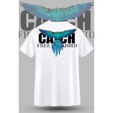 Bluebird Sırt Baskılı Unisex T-Shirt/tişört - Tüm Yaş Grupları