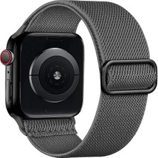 Alstrap Apple Watch 11/10 42MM Seri 4-5-6-7-8-9 Uyumlu 38-40-41MM Kumaş Elastik Kordon Kayış