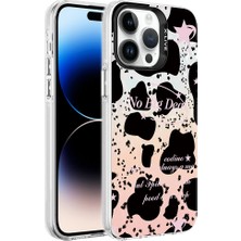 Apple iPhone 14 Pro Kılıf Mermer Desenli Znth Marbello Kapak-Siyah-Beyaz