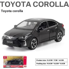 Yuxianxiangbao Diecast 1:32 Toyota Corolla Alaşım Araba Modeli Ses Işık Geri Çekin Oyuncak Araba Merkezi Kontrol Süsler Toplamak Zarif Hediye Kutuları (Yurt Dışından)