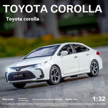 Yuxianxiangbao Diecast 1:32 Toyota Corolla Alaşım Araba Modeli Ses Işık Geri Çekin Oyuncak Araba Merkezi Kontrol Süsler Toplamak Zarif Hediye Kutuları (Yurt Dışından)