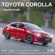 Yuxianxiangbao Diecast 1:32 Toyota Corolla Alaşım Araba Modeli Ses Işık Geri Çekin Oyuncak Araba Merkezi Kontrol Süsler Toplamak Zarif Hediye Kutuları (Yurt Dışından)