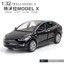 Yuxianxiangbao 1:32 Tesla Model x Alaşım Araba Modeli Döküm Metal Oyuncak Araçlar Araba Modeli Simülasyon Ses ve Işık Koleksiyonu Hediye A311 (Yurt Dışından)