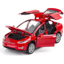 Yuxianxiangbao 1:32 Tesla Model x Alaşım Araba Modeli Döküm Metal Oyuncak Araçlar Araba Modeli Simülasyon Ses ve Işık Koleksiyonu Hediye A311 (Yurt Dışından)