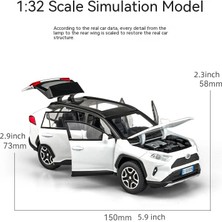 Yuxianxiangbao 1:32 Döküm Rav4 Araba Modeli - Işıklar Ses Direksiyon! Mükemmel Çocuk Doğum Günü Hediyesi. Çocuklar Için Ideal Off-Road Tundra Kamyon Oyuncakları (Yurt Dışından)
