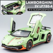 Yuxianxiangbao 1:32 Lamborghini Aventador Svj LP780-4 Alaşım Süper Spor Araba Döküm Modeli Dekoratif Trendy Süsler Arkadaş Hediye Çocuk Oyuncak (Yurt Dışından)