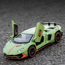 Yuxianxiangbao 1:32 Lamborghini Aventador Svj LP780-4 Alaşım Süper Spor Araba Döküm Modeli Dekoratif Trendy Süsler Arkadaş Hediye Çocuk Oyuncak (Yurt Dışından)